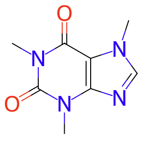 Caffeine 2D structure